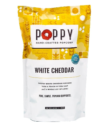 Poppy Handcrafted Popcorn - White Cheddar